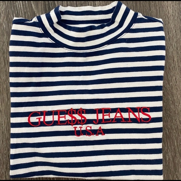 ASAP Rocky x Guess Collection Striped Fitted Top - Picture 2 of 6